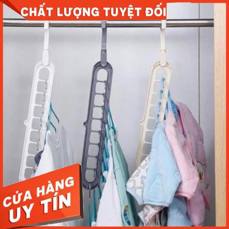 Móc Treo Quần Áo Đa Năng 9 Lỗ Tiết Kiệm Diện Tích - Xoay 360 độ K137