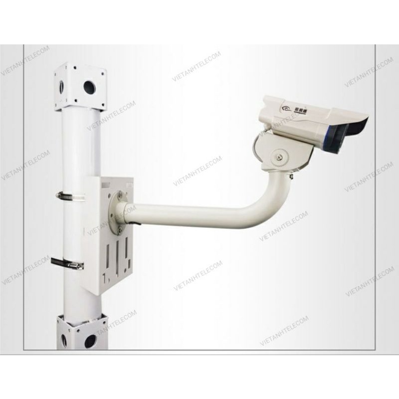 Bích bắt cột to cho camera PTZ , mặt bích bắt cột 15x21cm cho camera kèm 2 đai