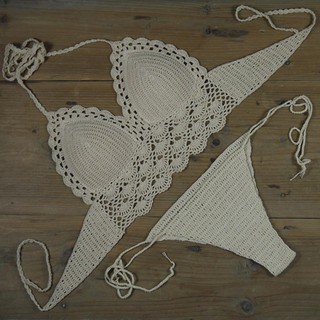 Set bikini len móc