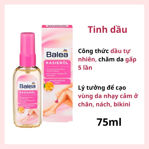 Bọt cạo lông Balea, Gel cạo lông Balea Đức toàn thân và bikini dành cho nữ
