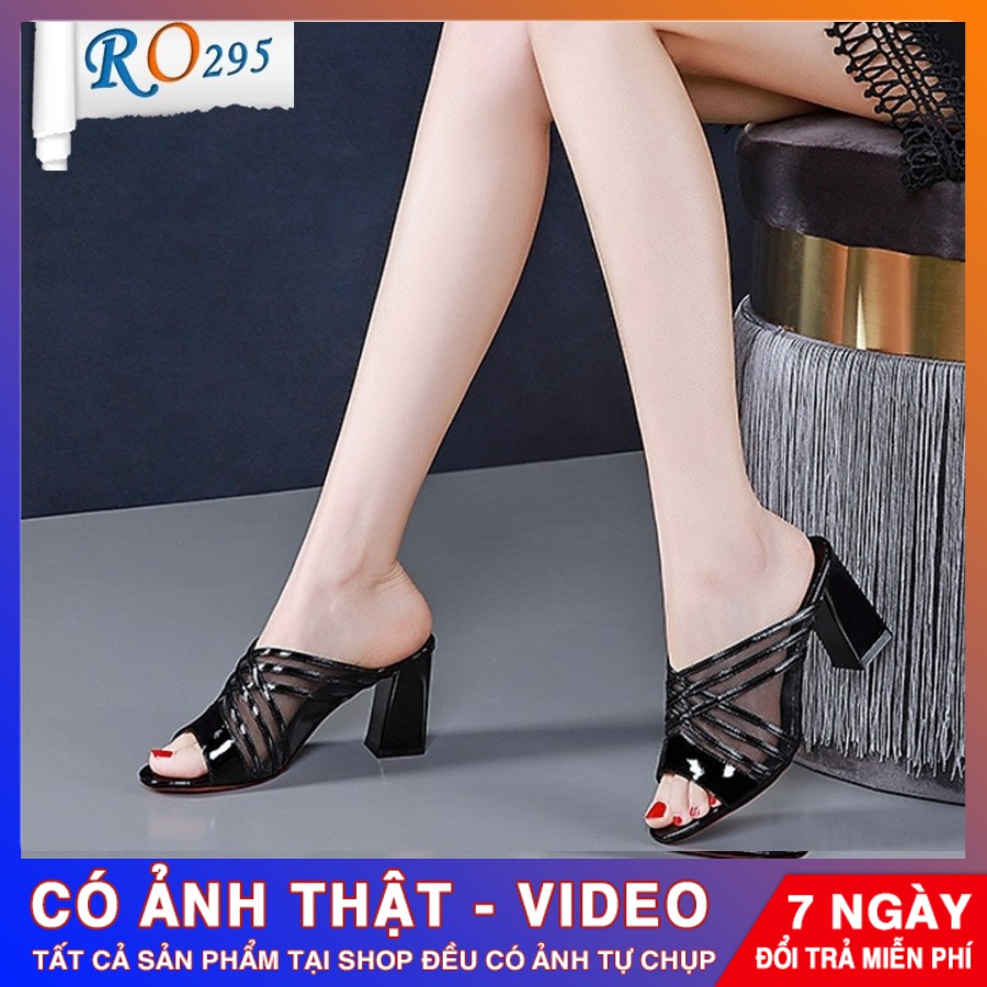 [ẢNH THẬT - FREE SHIP] Dép cao gót thời trang ROSATA RO295 - HÀNG VIỆT NAM - BKSTORE