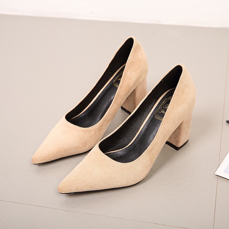 GIÀY CAO GÓT DA LỘN SIZE NHỎ 30 31 32 KIỂU DÁNG CÔNG SỞ BASIC CAO 5/7CM