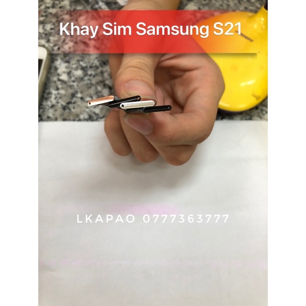 Khay Sim Samsung S21 Hồng/Đen/Xanh/Trắng
