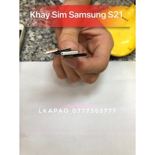 Khay Sim Samsung S21 Hồng/Đen/Xanh/Trắng
