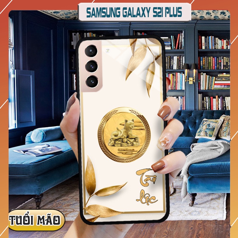 Ốp lưng kính 3D 12 con giáp - Samsung galaxy S21 Plus