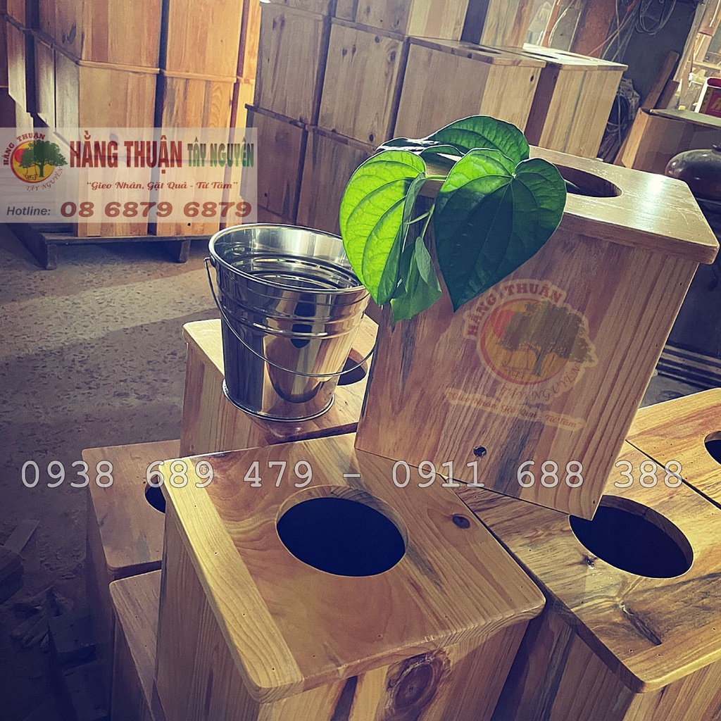 Ghế Xông Hơi Vùng Kín Gỗ Tự Nhiên Hằng Thuận Tây Nguyên