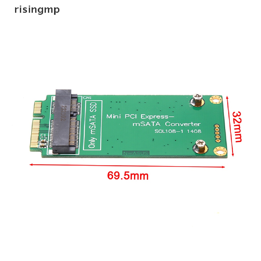 Thẻ Chuyển Đổi mSATA SSD Sang SATA Mini PCIe SSD Cho Asus EPCS101 900A 901A ♨Trên đó