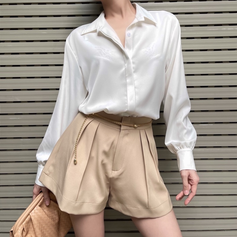 Calee Short - Quần short lưng cao ống xoè