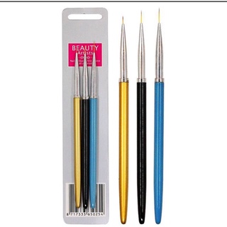 Set 3 cây cọ nét Beauty - Cọ vẽ chuyên dụng cho dân làm móng
