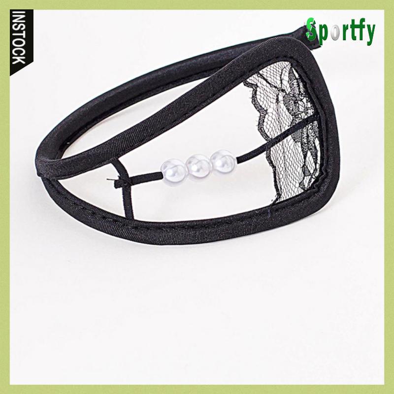 Prettyia 2 Quần Lót Dây Chữ C Sexy Màu Đỏ / Đen