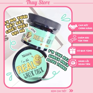 Mặt nạ đất sét bạc hà rau má dream works ''i'm the real sherk pack