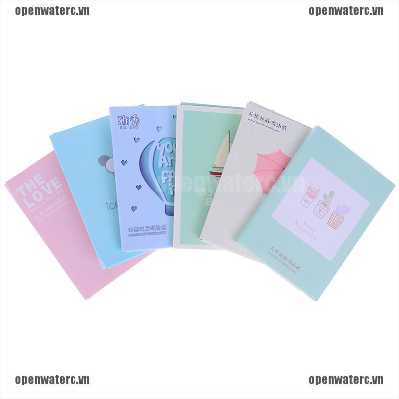 [Hàng mới về] 50 Giấy thấm dầu họa tiết hoạt hình dễ thương phong cách Hàn Quốc