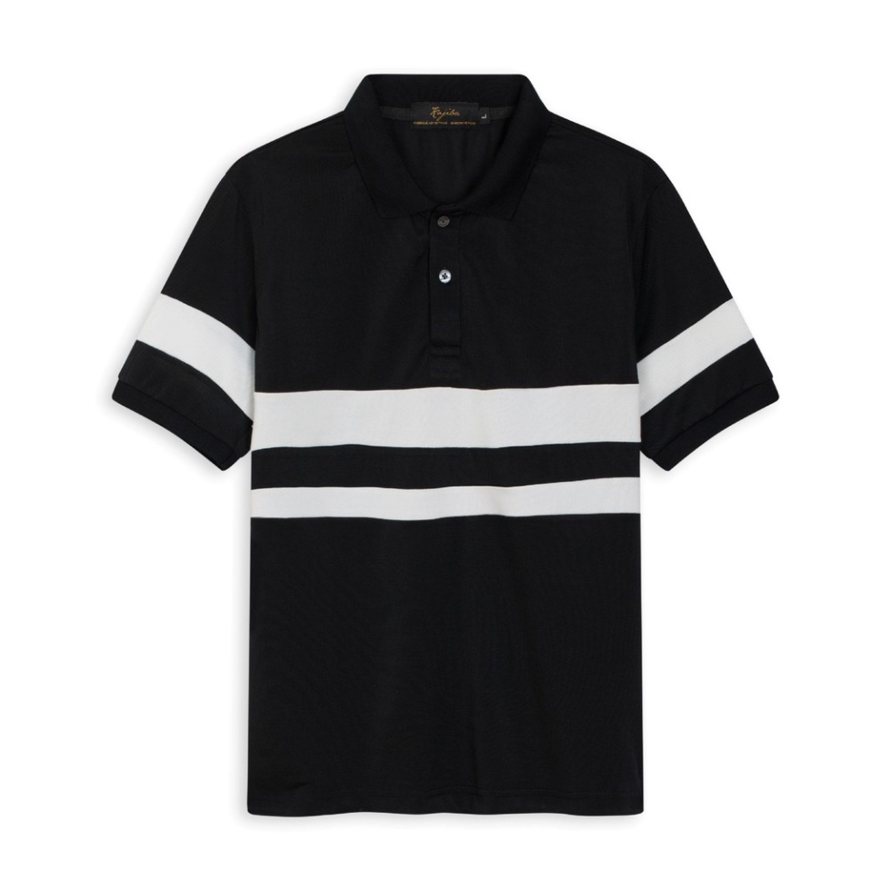 (Siêu Rẻ) Áo Polo Nam Vettino Phối Viền Co Giãn 4 Chiều, Áo Thun Nam Ngắn Tay Có Cổ Dáng Ôm Vải Cotton Thoáng Mát (ảnh t