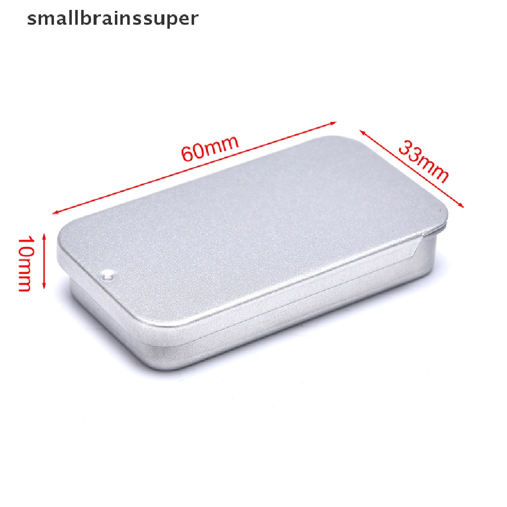 Hộp sắt đựng thuốc/ trang sức nắp trượt tiện lợi chất lượng cao