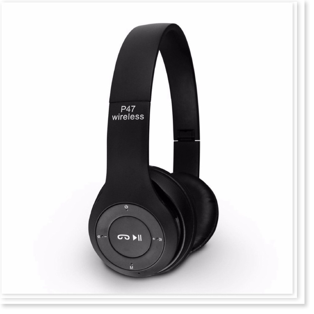 Tai nghe chụp tai Bluetooth P47 có khe cắm thẻ nhớ | BigBuy360 - bigbuy360.vn