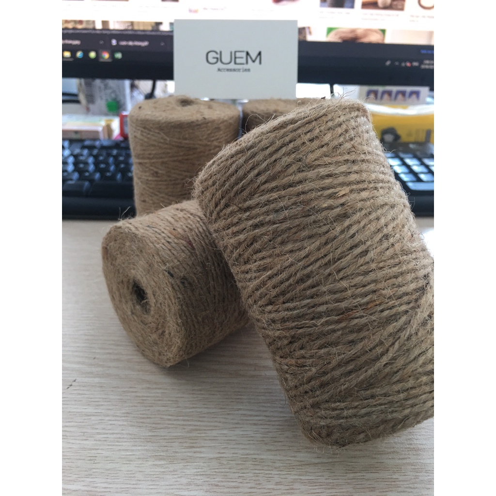 Cuộn dây thừng 150m trang trí làm đồ handmade, túi giấy