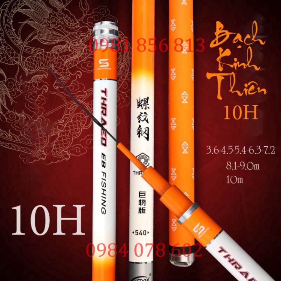 xả hàng sale Cần săn hàng Bạch Kinh Thiên 10H - Độ dài từ 3m6 đến 10m (GIÁ RẺ NHẤT) - uy tín - nhanh tay