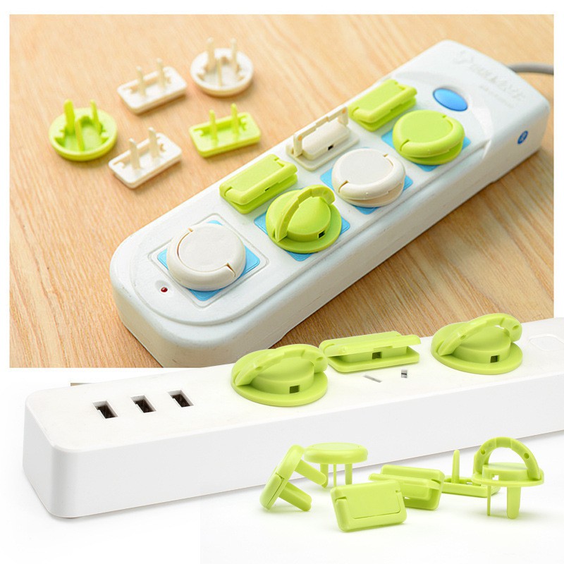 Bộ 5 Nút Bịt Ổ Cắm Điện Có Tay Nắm - Chống Giật - An Toàn Cho Bé