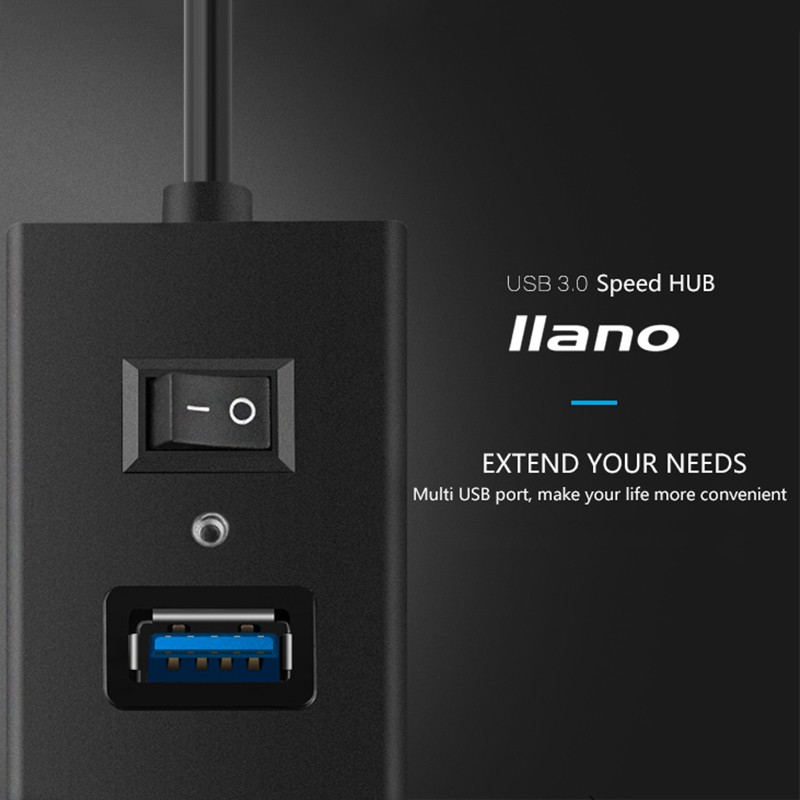 Hub Chuyển Đổi Llano LJN-HB4302 4 Cổng USB 3.0 Có Công Tắc Tiện Lợi