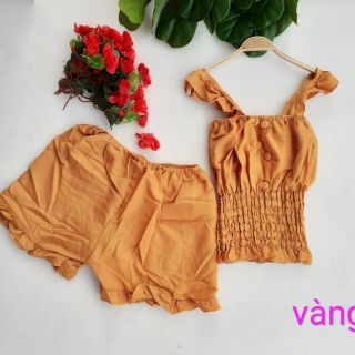 Bộ voan lụa cảnh tiên quần đùi