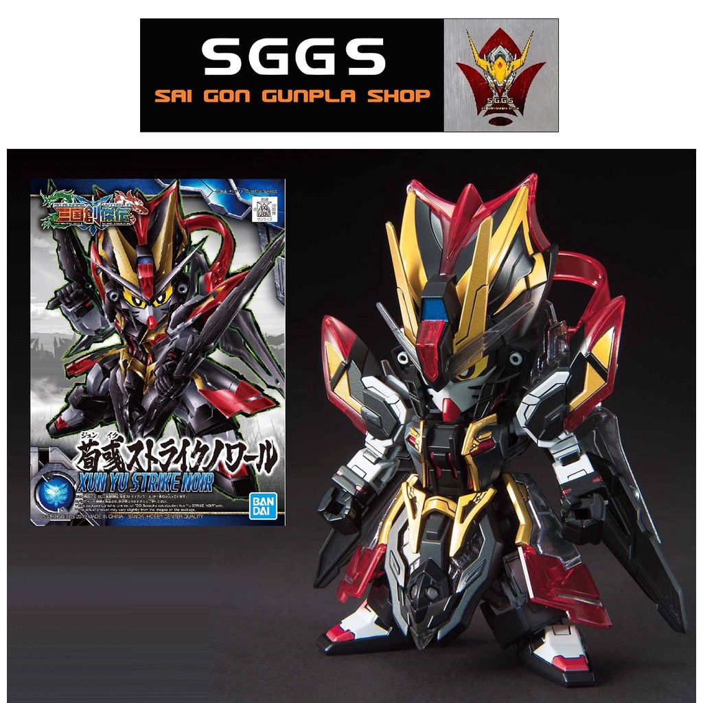 Mô Hình Gundam Sd Xun Yu Strike Noir Bandai Tam Quốc Sangoku Soketsuden Đồ Chơi Lắp Ráp Anime Nhật