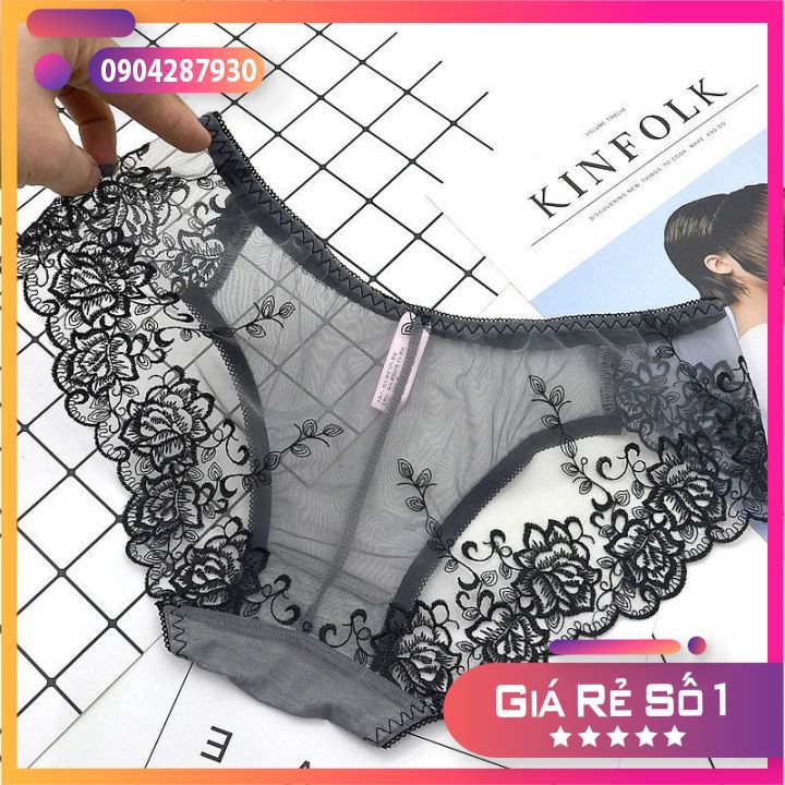 [XẢ LỖ] Quần lót nữ - COMBO 5 quần lót nữ thun cotton họa tiết ren sexy quyến rũ - Vạn Xuân shop