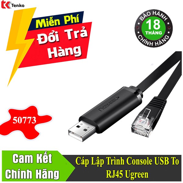 Cáp Lập Trình Console USB To RJ45 Ugreen 50773