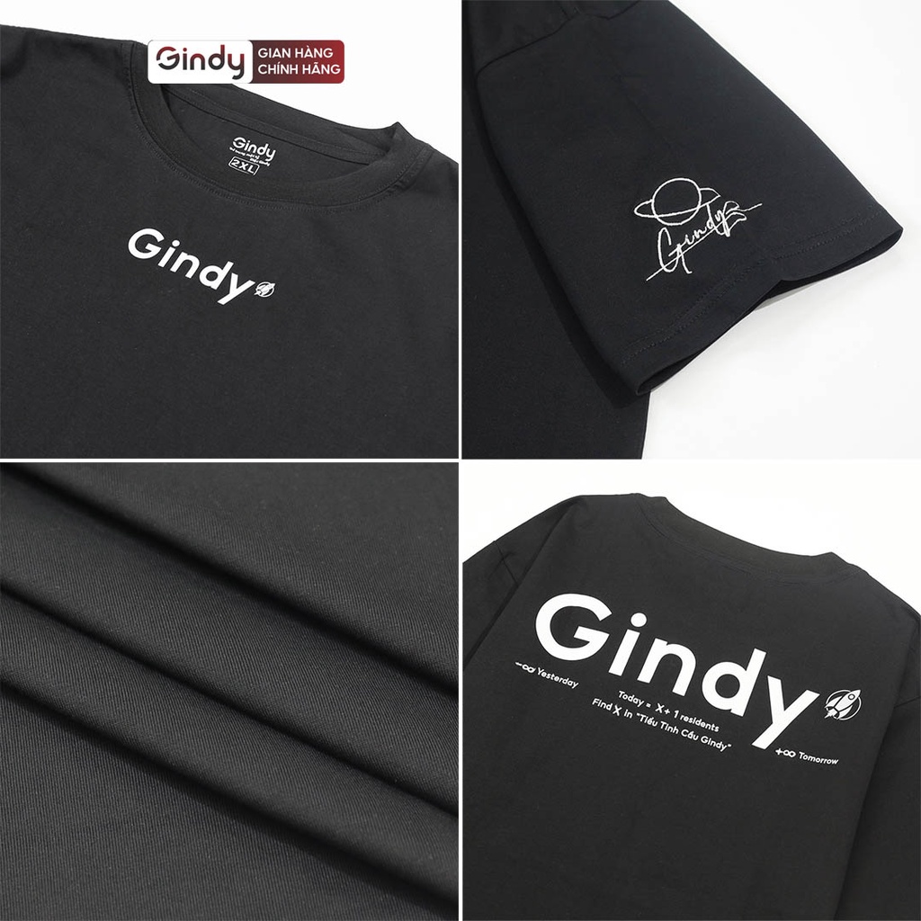 Áo thun tay lỡ unisex 100% cotton mát phông form rộng cổ tròn nam nữ 4 màu xanh lá mẫu mới 2022 local brand GINDY A071