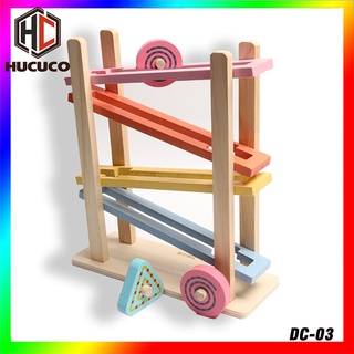 Đồ Chơi Gỗ Cầu Trượt Hình Học 4 Tầng - Đồ Chơi Gỗ Thông Minh Cho Bé DC-03