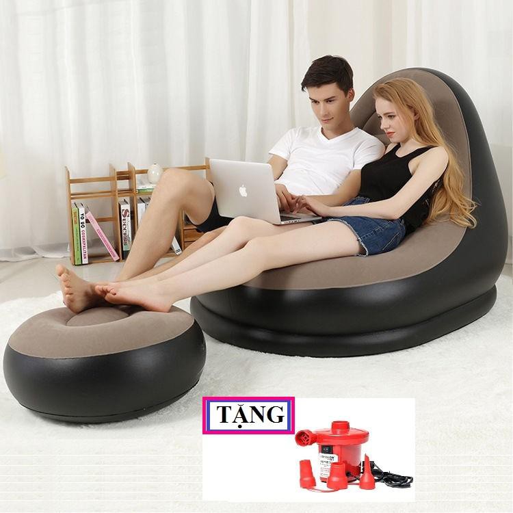 Ghế hơi, ghế hơi tựa lưng, sofa hơi [ TẶNG KÈM BƠM]