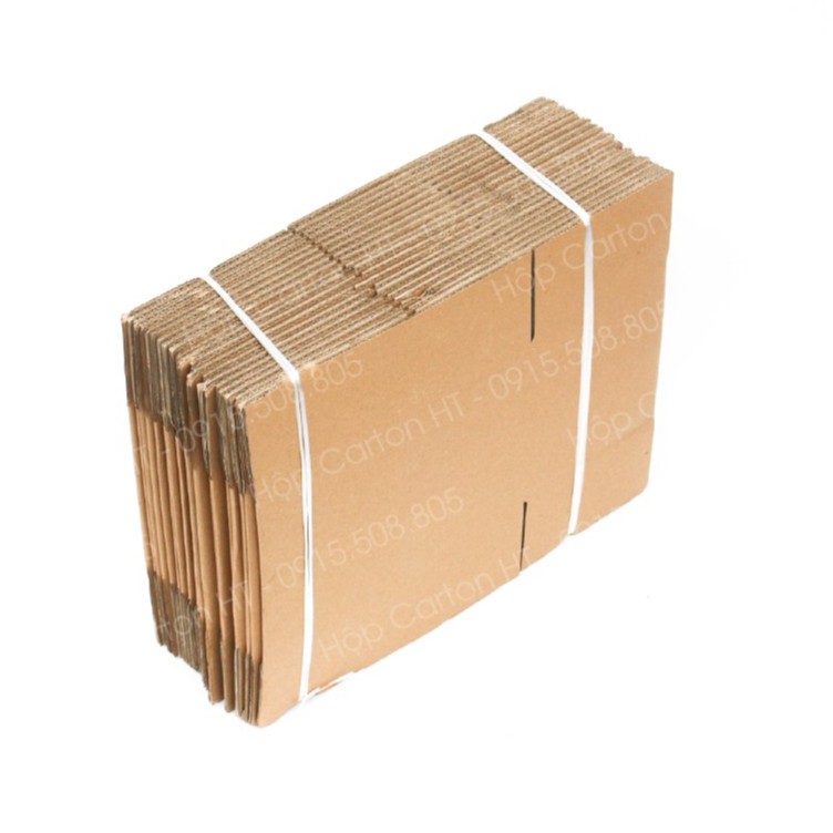 25x15x15 Combo 100 hộp carton, thùng giấy cod gói hàng, hộp bìa carton đóng hàng giá rẻ