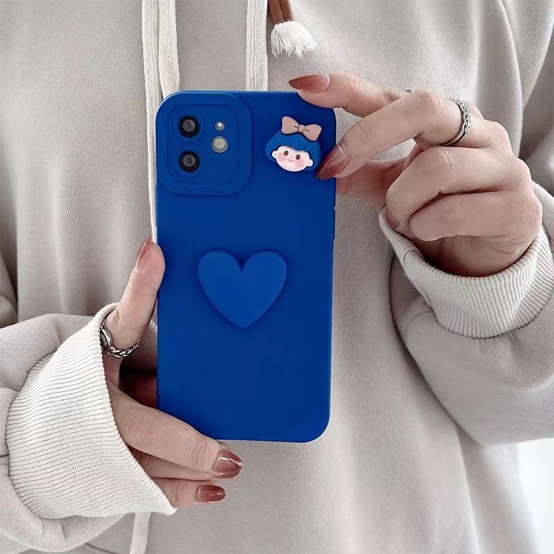 Ốp Điện Thoại Chống Sốc Hình Cô Gái Ngọt Ngào 3D Dễ Thương Cho Samsung A11 M11 Note 10 20 S20 S21 S22 S30 Plus Ultra Lite