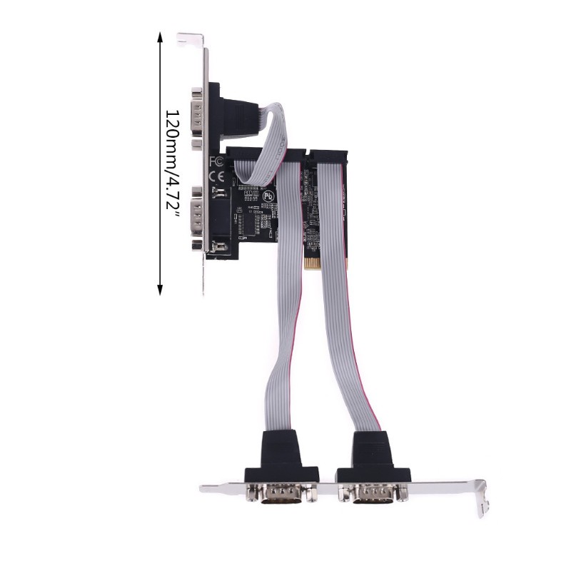 Thẻ mở rộng 99100 Chipset PCLE 4 cổng nối tiếp RS232 DB9 chất lượng cao