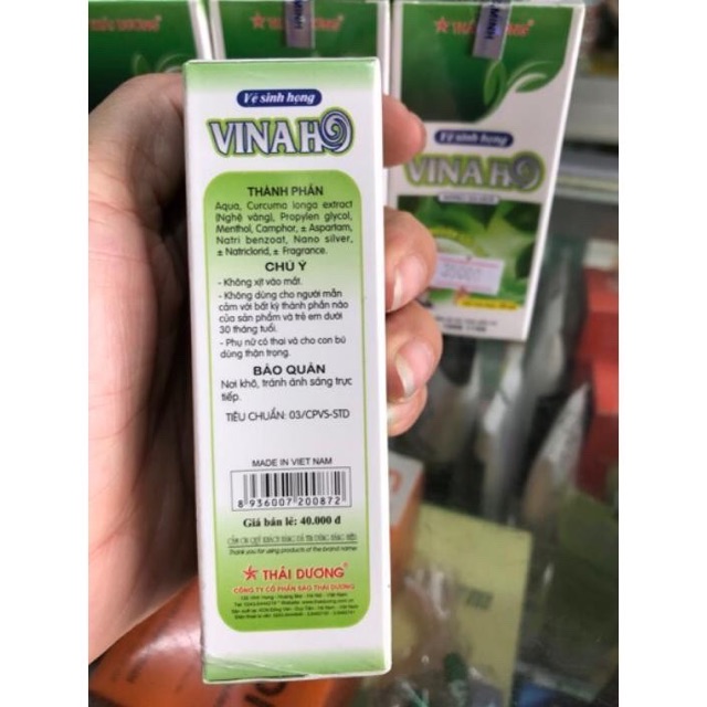 ✔️BIG SALE ✔️ Xịt Họng Vinaho Lọ 20ml Sao Thái Dương