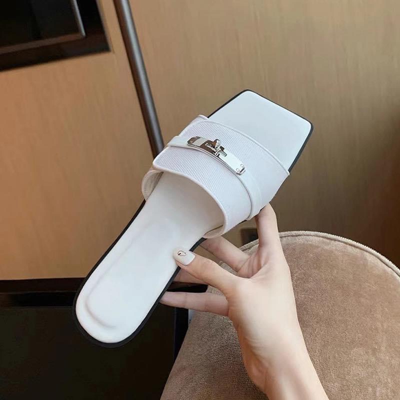 Dép Quai Ngang Nữ Quai Jean QC Cao Cấp Đế Bệt TRINH LÊ SHOP GIÀY DÉP