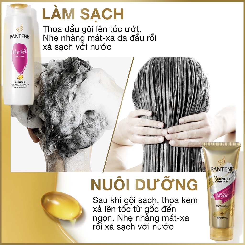 [Mã FMCGMALL -8% đơn 250K] Dầu Gội PANTENE 900ml Ngăn Rụng Tóc / Mượt Mà Óng Ả/ Phục Hồi Hư Tổn/ Giảm Gàu/ Dưỡng Ẩm