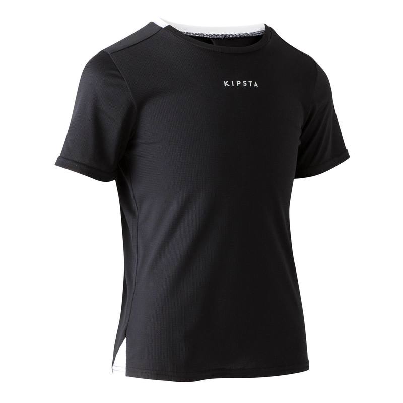 Áo thun Decathlon KIPSTA cho đá bóng F100 cho Thiếu niên - Đen New