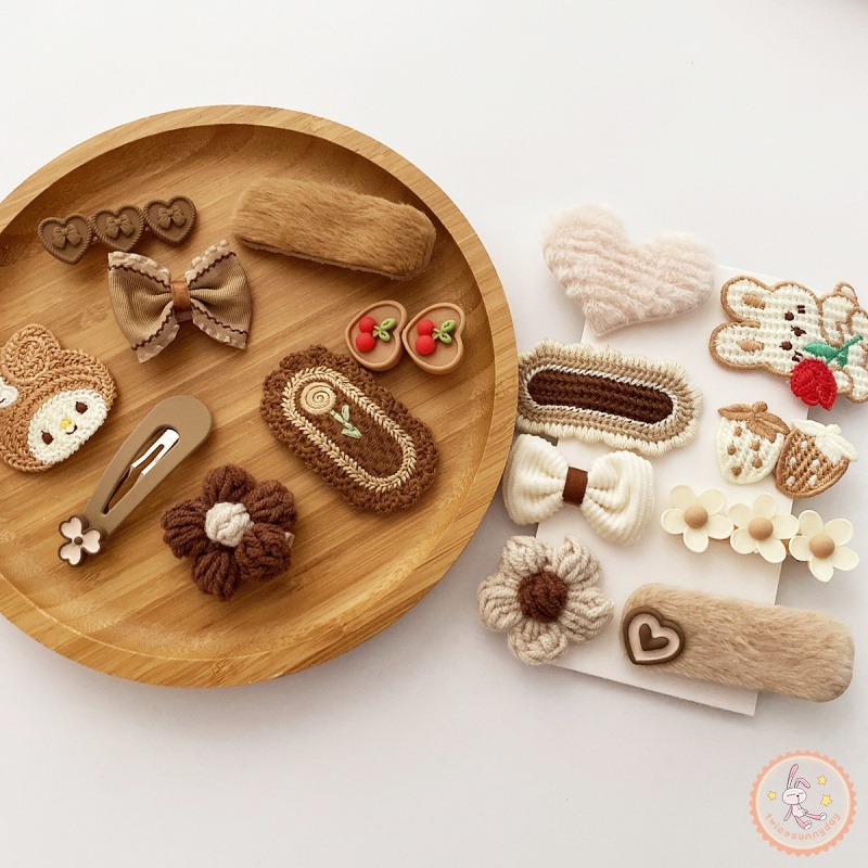 Set 8 Kẹp Tóc Dễ Thương Cho Bé Gái