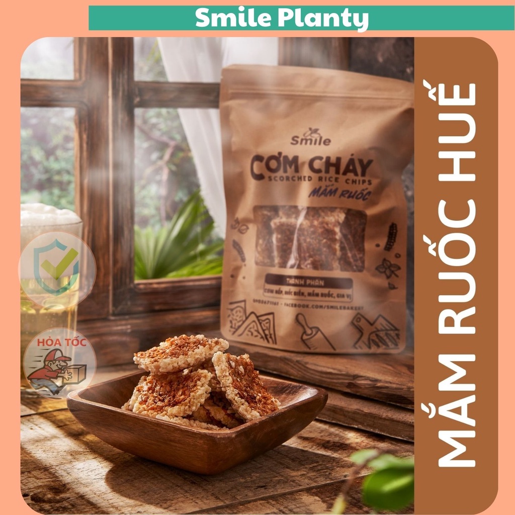 Cơm cháy mắm ruốc Huế 250gram, cơm cháy vệ sinh nhà làm - SmilePlanty