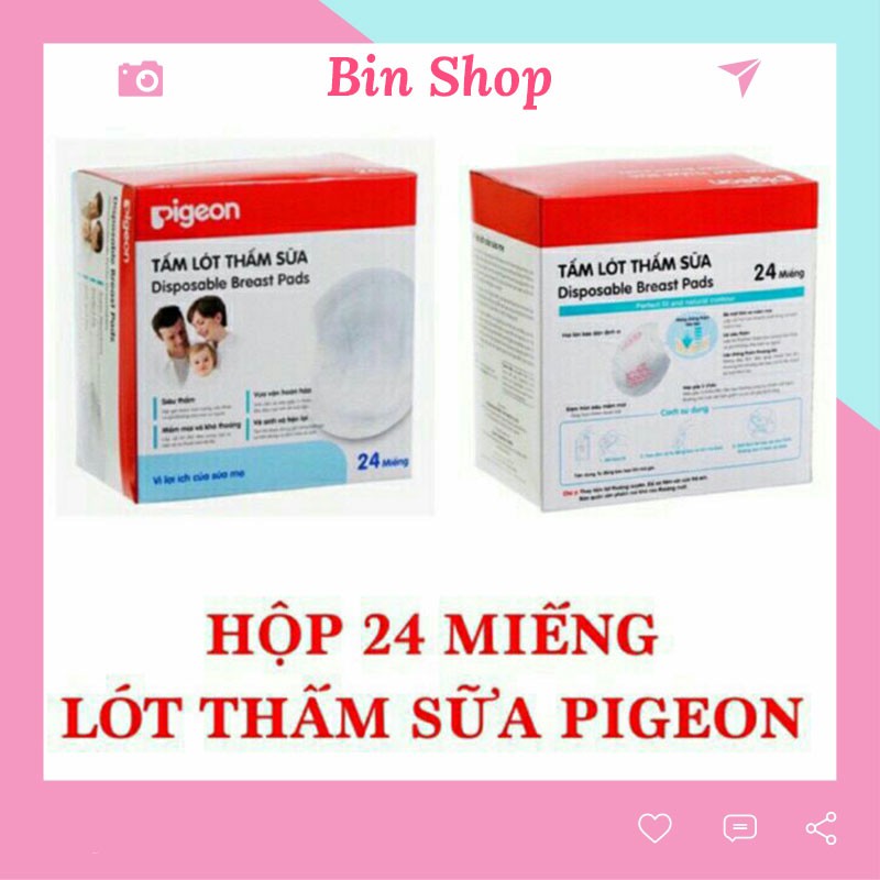 Lót Thấm Sữa Pigeon 24 Miếng Bin Shop