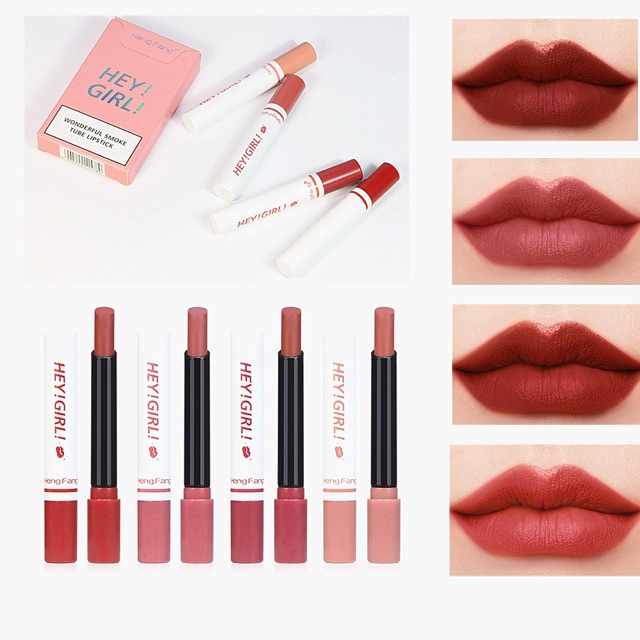 Set Son Bao Thuốc Heng Fang Hey Girl Wonderful Smoke Tube Lipstick Gồm 4 Cây | BigBuy360 - bigbuy360.vn
