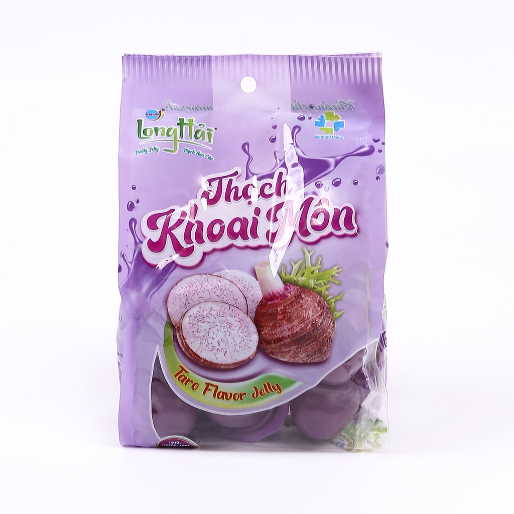 Thạch Rau Câu Long Hải Hương Vị Khoai Môn Trọng Lượng Túi 416 G