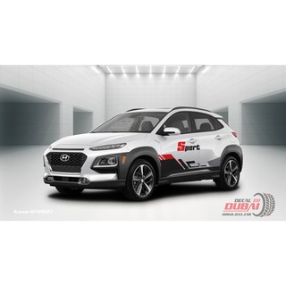 Tem dán Sườn Xe Kona
