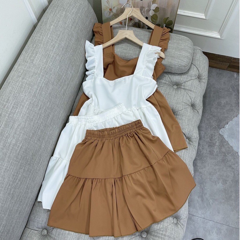 [GIÁ HUỶ DIỆT] Set Đũi Bánh Bèo Sát Nách- Bộ Đũi Shorts (có video ảnh thật) | BigBuy360 - bigbuy360.vn