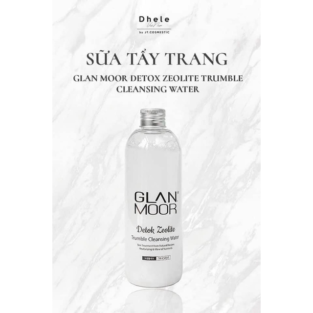 NƯỚC TẨY TRANG BÙN KHOÁNG GLAN MOOR DETOX ZEOLITE TRUMBLE CLEASING WATER 300ML CHÍNH HÃNG - 8526