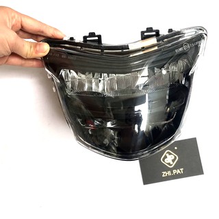 Đèn pha led 2 tầng Exciter 150 cc chính. Hãng ZHIPAT- Màu đen khói - 3T Racing