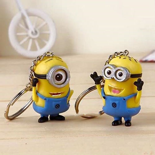 Móc khóa Minion biết nói I love You có đèn led