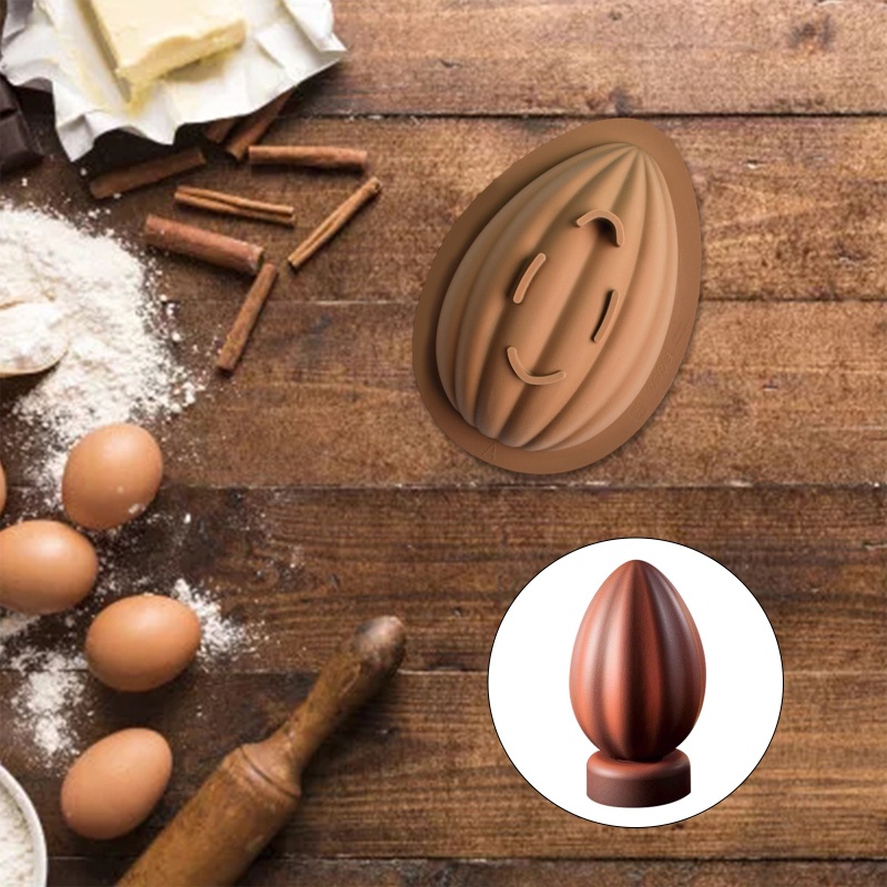 Khuôn Silicone Làm Sô Cô La Hình Quả Trứng Phục Sinh Độc Đáo
