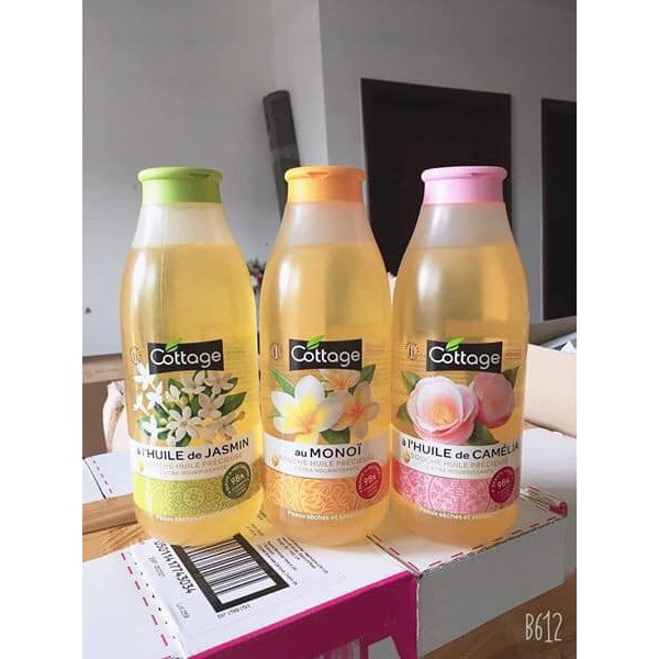 Có video mua hàng tại Pháp - Sữa tắm Cottage 250ml, 560ml