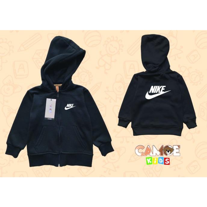 Áo Hoodie Dây Kéo logo Nike Swoosh Cho Trẻ Em